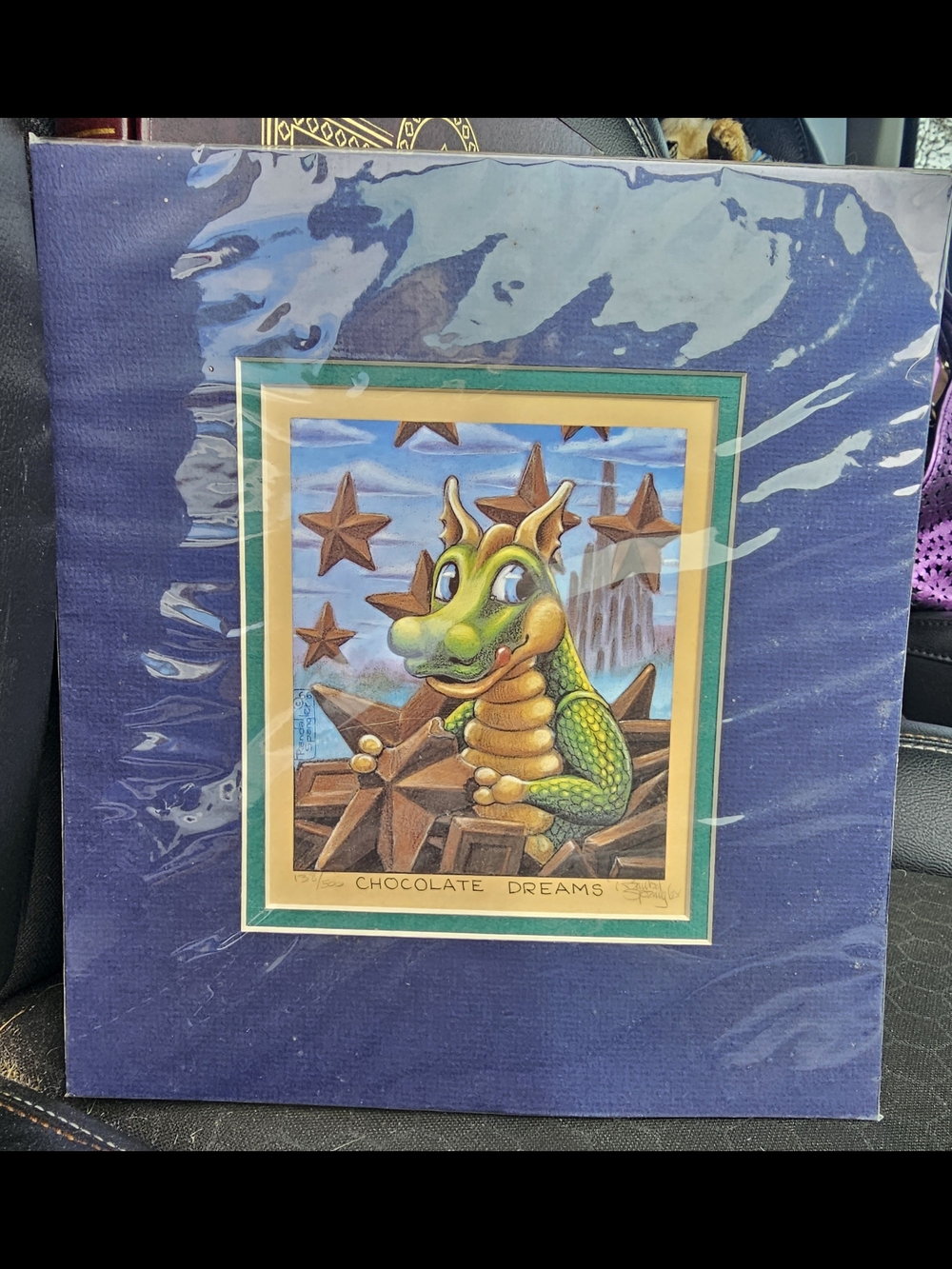 "Chocolate Dreams" Framed Dragon Art Print - By Randall Spangler